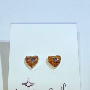 Sterling silver Spiny oyster shell earrings